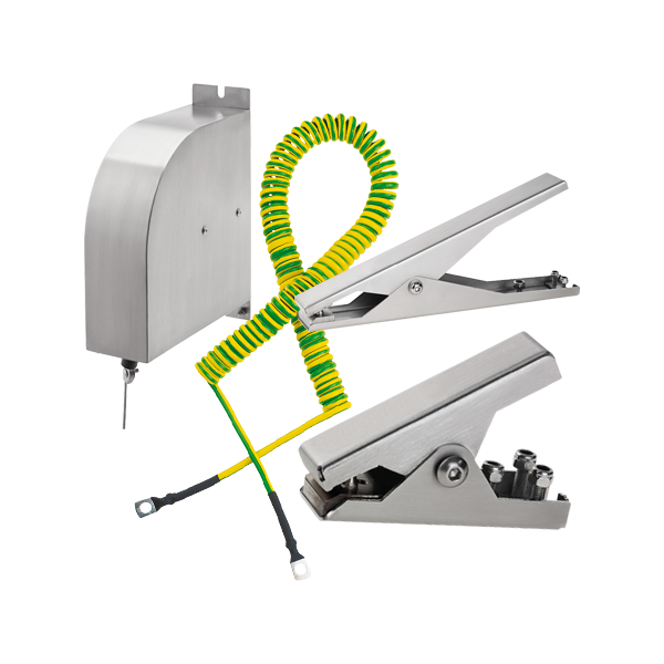 Q.Crodile Morsetti di messa a terra + cavi e bobine di messa a terra